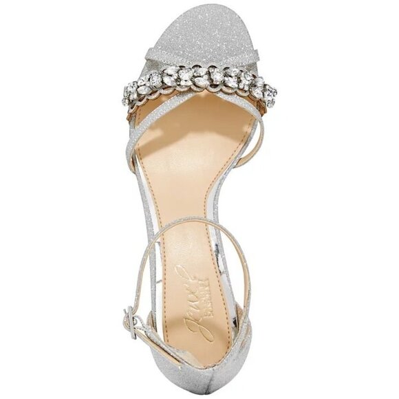 Jewel Badgley Mischka Women's Giona Block Heel Evening Sandals - Picture 2 of 5
